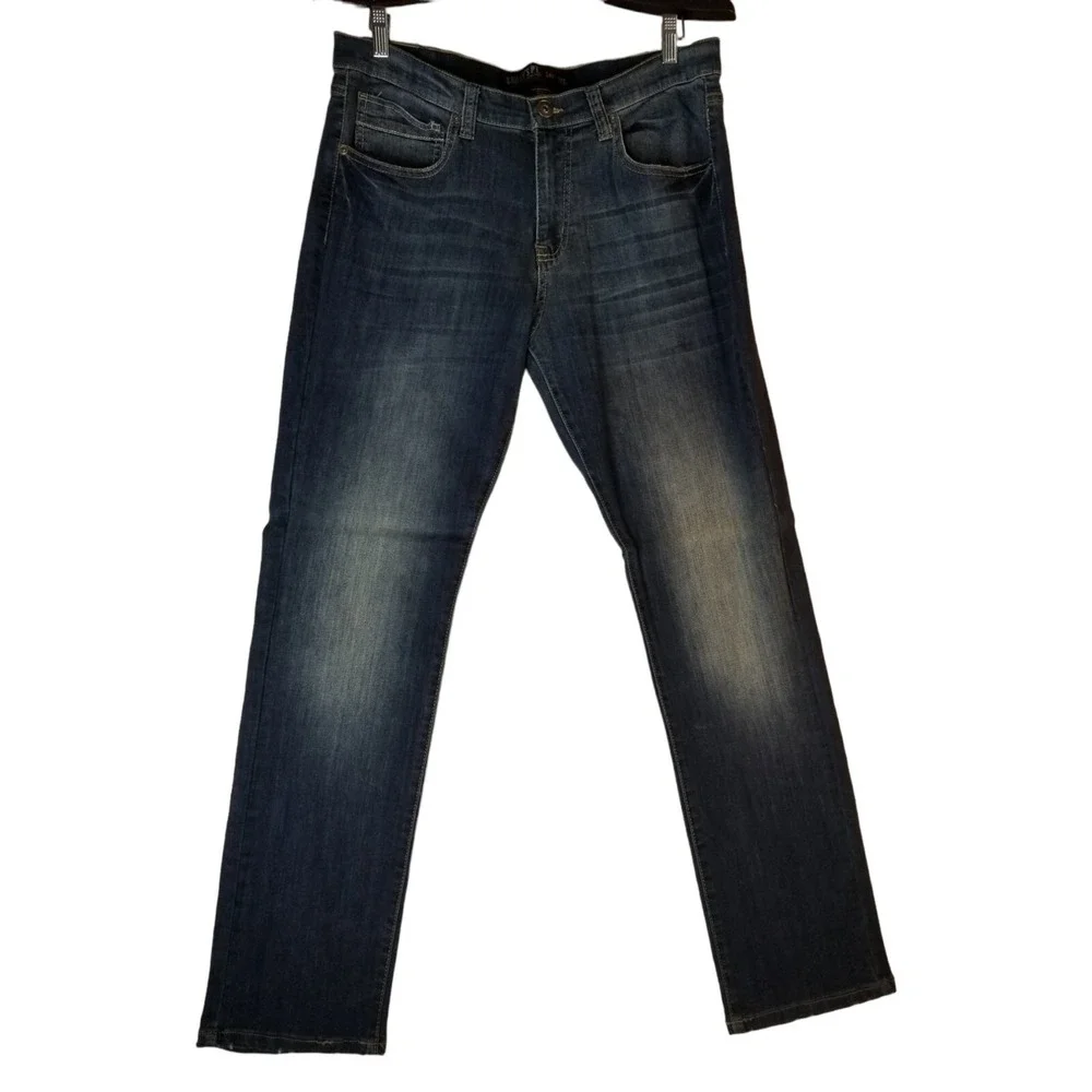 BAILEYS PT Jeans Mens 34x32  Blue Denim Straight Leg